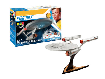 Dźwięk i światło Enterprise NCC-1701 Revell 00454 skala 1/600