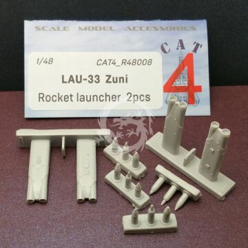 Zestaw dodatków LAU-33 Zuni rocket launcher 2pcs Cat4 R48008 skala 1/48