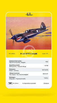 P-40 Kitty Hawk Heller 80266 skala 1/72