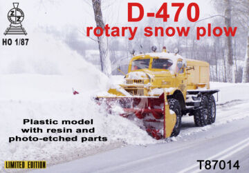 PREORDER - D-470 rotary snow plow ZZ Modell T87014 skala 1/87