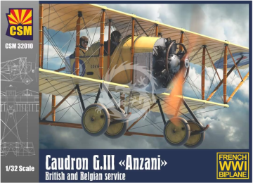 PREORDER - Caudron G.III Anzani, British and Belgian service Copper State Models CSM32010 skala 1/32