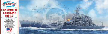  USS North Carolina BB-55 Battleship - Atlantis 601 skala 1/500 