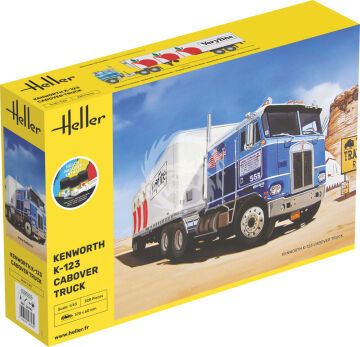 STARTER KIT Kenworth K-123 Cabover Truck - Heller 56793 skala 1/43
