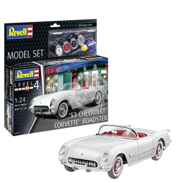 PROMOCJA - 1953 Corvette Roadster + farby i klej - Revell 67718 skala 1/24