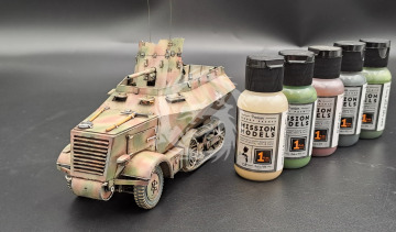  Schuztenpanzerwagen U304(f) mit 3,7 cm PaK 36 - KM Model KM-72006  Wydruk 3D skala 1/72