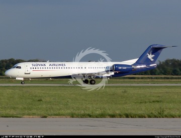 Fokker 100 - Slovak Airlines OE-LVG - decal BOA14413