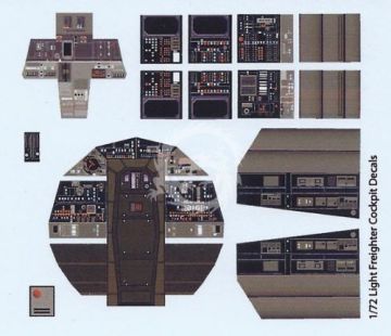 PGX180 Fine Molds Millennium Falcon Photoetch Set (1/72) Paragrafix