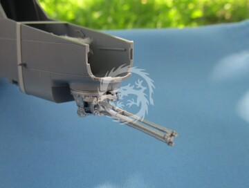 M197 Gatling gun for ICM, Special Hobby Metallic Details MDR48172 skala 1/48