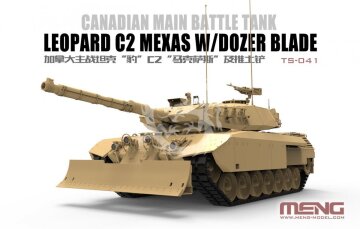 Leopard C2 Mexas w/ Dozer Blade Canadian Main Battle Tank Meng Model TS-041 skala 1/35