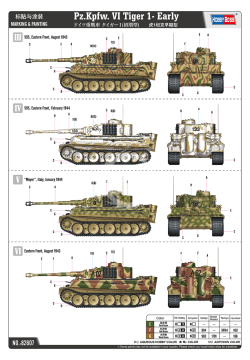 NA ZAMÓWIENIE - Pz.Kpfw. VI Tiger 1- Early Hobby Boss 82607 skala 1/16 