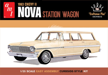 1963 Chevy II Nova Station Wagon Craftsman Plus Series - AMT 1202 skala 1/25