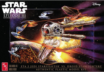 ETA 2 Jedi Starfighter Vs. Droid Starfighters - AMT 1436 skala 1/48