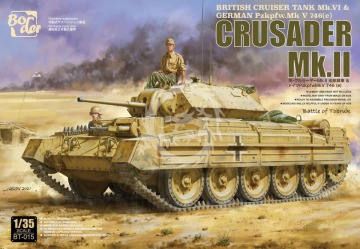 Crusader Mk.II British Cruiser Tank MK.VI & German Pzkpfw.Mk V746(e) - Border Model BT-015 skala 1/35