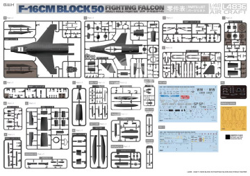 F-16CM Block 50 Fighting Falcon - Great Wall Hobby L4836 skala 1/48