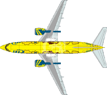 Kalkomania i blaszka do Boeing 737 Western Pacific Airlines 