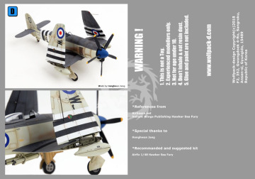 Zestaw dodatków Hawker Sea Fury Wing Fold set (for Airfix 1/48), Wolfpack WW48024 skala 1/48