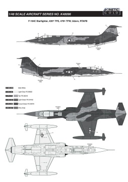 Model plastikowy F-104A/C USAF Starfighter Kinetic K48096 skala 1/48