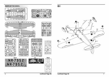 Model plastikowy Lockheed Vega 5b, Dora Wings DW48022 skala 1/48