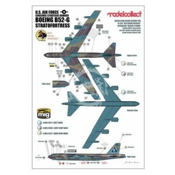 Model plastikowy Boeing B-52G US Stratofortress Modelcollect UA72212 1/72