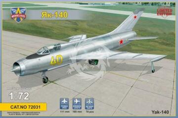 Model plastikowy Yakovlev Yak-140 supersonic fighter ModelSvit 72031 skala 1/72