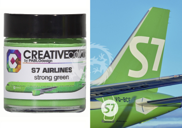 Farba S7 Airlines strong green Color 30 ml - Creatve Color CC-PA061