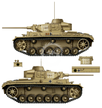 Panzer III Ausf.J 3in1 Das Werk DW16002 skala 1/16