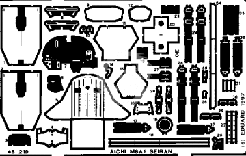 Aichi M6A1 Seiran for Tamiya - Eduard 48219 skala 1/48