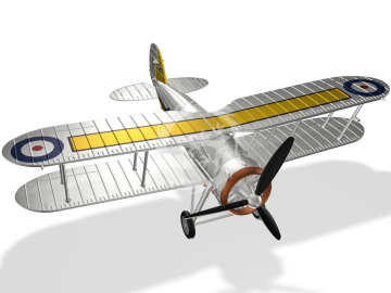 MDR14466 Metallic Details Model samolotu Gloster Gauntlet Mk.II w skali 1/144, drukowany w 3D