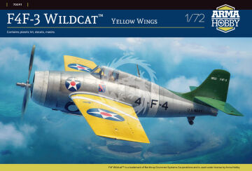  NA ZAMÓWIENIE-  F4F-3 Wildcat Yellow Wings - Arma Hobby 70091 skala 1:72
