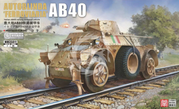 Italian Autoblinda AB 40 Ferroviaria - LANMO Model MM35011 skala 1:35