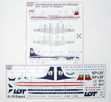 Ilyushin Il-18 Export IŁ-18 Eastern Express EE14465 w 1/144