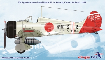 Model plastikowy IJN Type 96 carrier-based fighter II A5M2b “Claude” (late), WINGSY KITS D5-01, skala 1/48