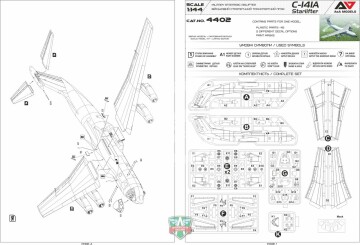 Lockheed C-141A Starlifter A&A Models 4402 skala 1/144