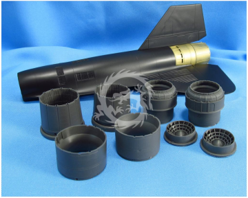 SR-71 Blackbird. Jet nozzles Italeri Metallic Details MDR4859 skala 1/48