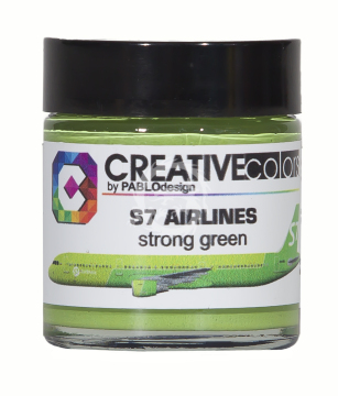 Farba S7 Airlines strong green Color 30 ml - Creatve Color CC-PA061