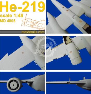  He-219 Tamiya Metalic Details MD4806 skala 1/48