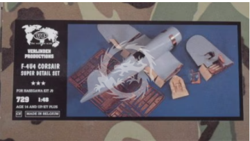 F-4U4 Corsair Detail Hasegawa J9 Verlinden Productions 729 skala 1/48