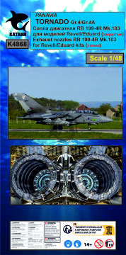  Tornado GR.4/Gr.4A Exhaust Nozzles RB 199-4R Mk.103 (closed)   - Katran K4868 skala 1/48
