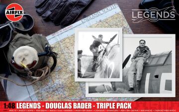 PRZEDPRZEDAZ - Legends - Douglas Bader - Triple Pack - Airfix A40101 skala 1/48