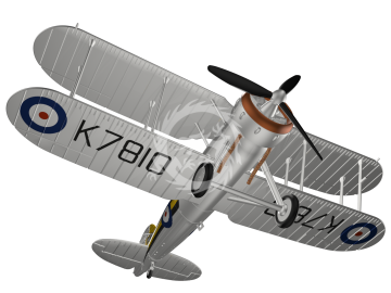 MDR14466 Metallic Details Model samolotu Gloster Gauntlet Mk.II w skali 1/144, drukowany w 3D