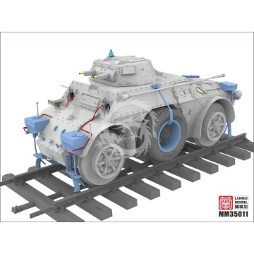 Italian Autoblinda AB 40 Ferroviaria - LANMO Model MM35011 skala 1:35