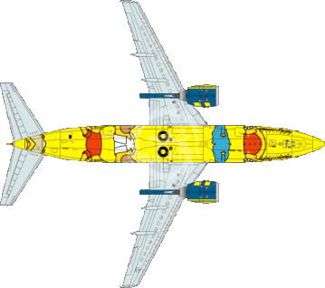 Kalkomania i blaszka do Boeing 737 Western Pacific Airlines 