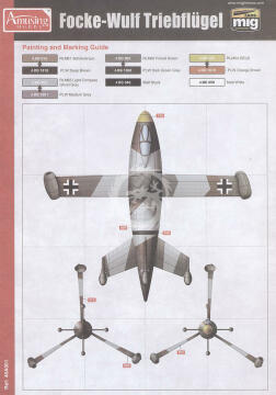 Model plastikowy Focke Wulf Triebflügel Amusing Hobby 48A001 skala 1/48