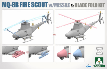 MQ-8B Fire Scout w/missile and blade fold kit Takom  2169 1/35