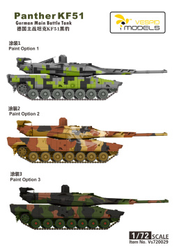 German Main Battle Tank Panther KF51  Vespid Models VS720029 skala 1/72