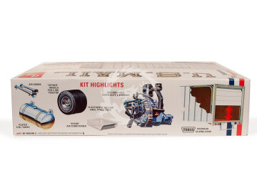 Tractor and trailer set U. S. MAIL Ford C-900 and Trailmobile 27' van - AMT 1326 skala 1/25