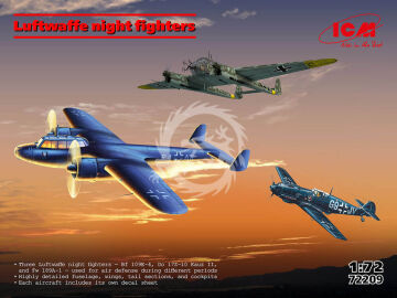 PRZEDSPRZEDAZ - Luftwaffe night fighters (Messerschmitt Bf 109E-4, FW 189A-1, Do 17Z-10) ICM 72209 skala 1/72