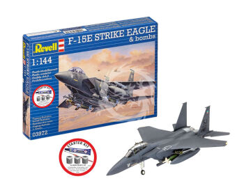 PRZEDSPRZEDAZ - Starter Kit F-15E Strike Eagle & bombs - Revell 73972 skala 1/144