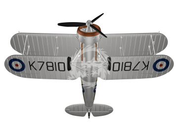 MDR14466 Metallic Details Model samolotu Gloster Gauntlet Mk.II w skali 1/144, drukowany w 3D
