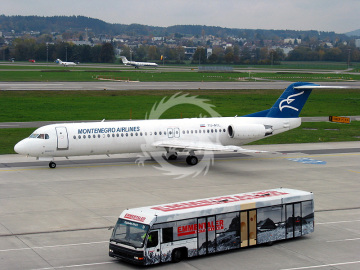 Fokker 100 - Montenegro Airlines - decal BOA14414